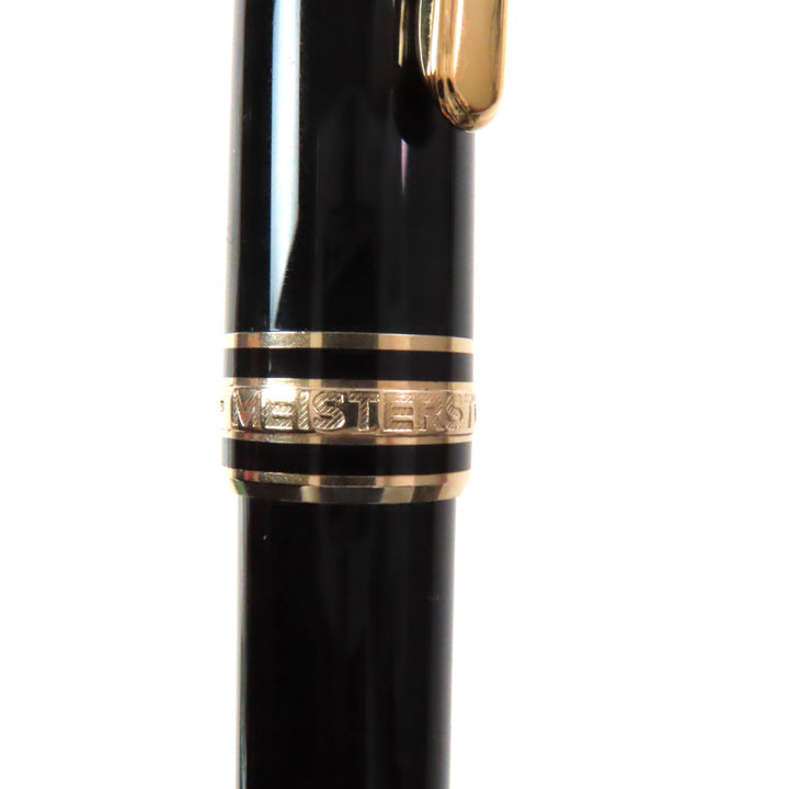 Very Good MONTBLANC fountain pen Meisterstück Classic white star black 14K mens