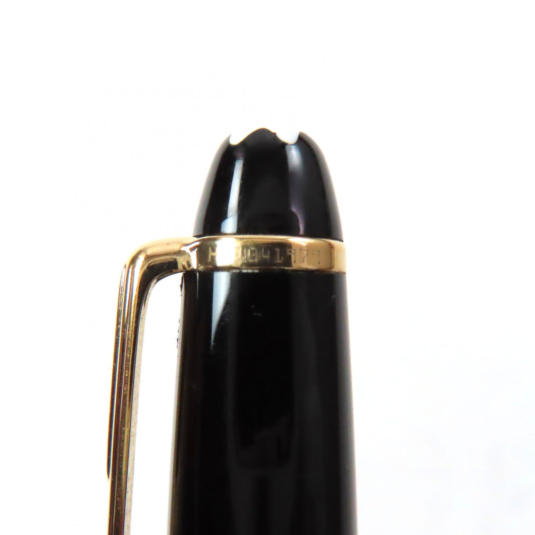 Very Good MONTBLANC fountain pen Meisterstück Classic white star black 14K mens