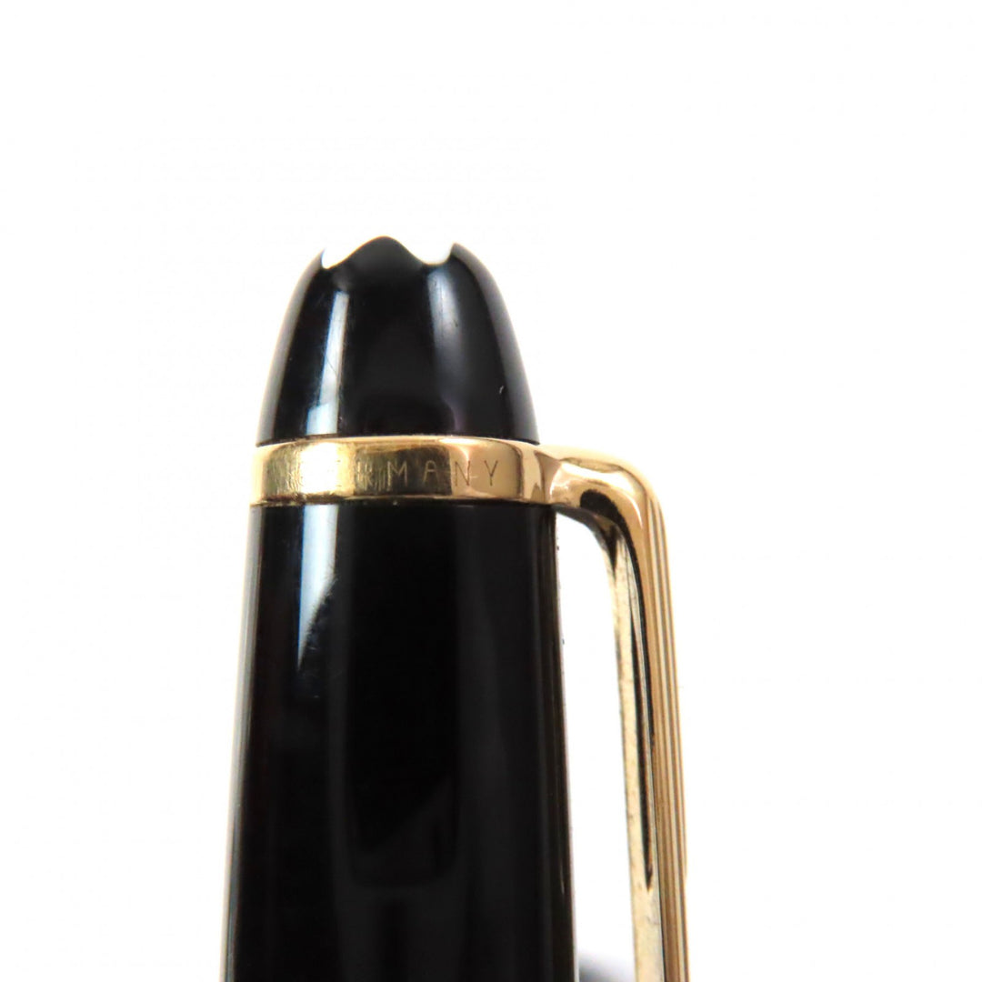 Very Good MONTBLANC fountain pen Meisterstück Classic white star black 14K mens