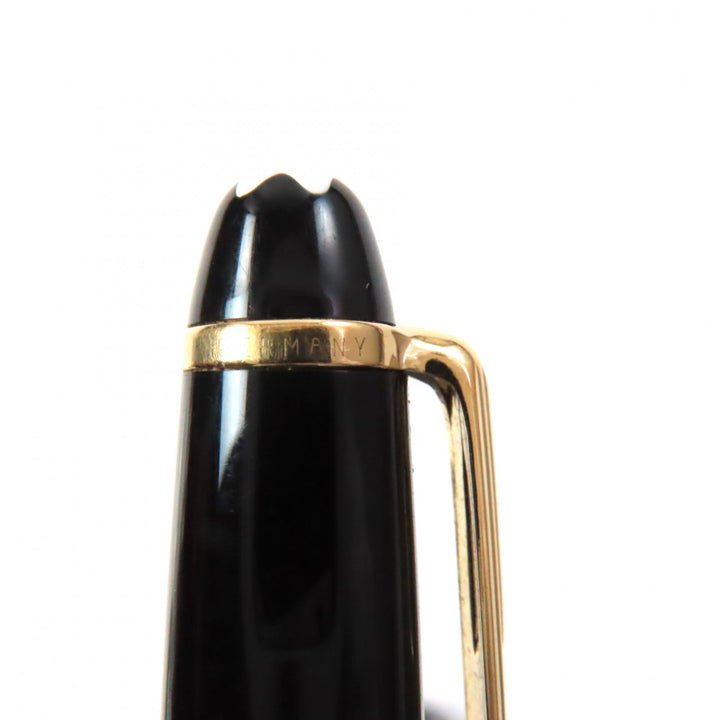 Very Good MONTBLANC fountain pen Meisterstück Classic white star black 14K mens