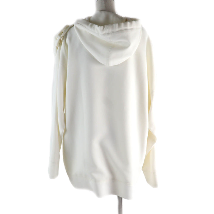 Excellent VALENTINO Tunic Flower motif hooded long sleeve dress Ivory Women 36 WB3AE63067E