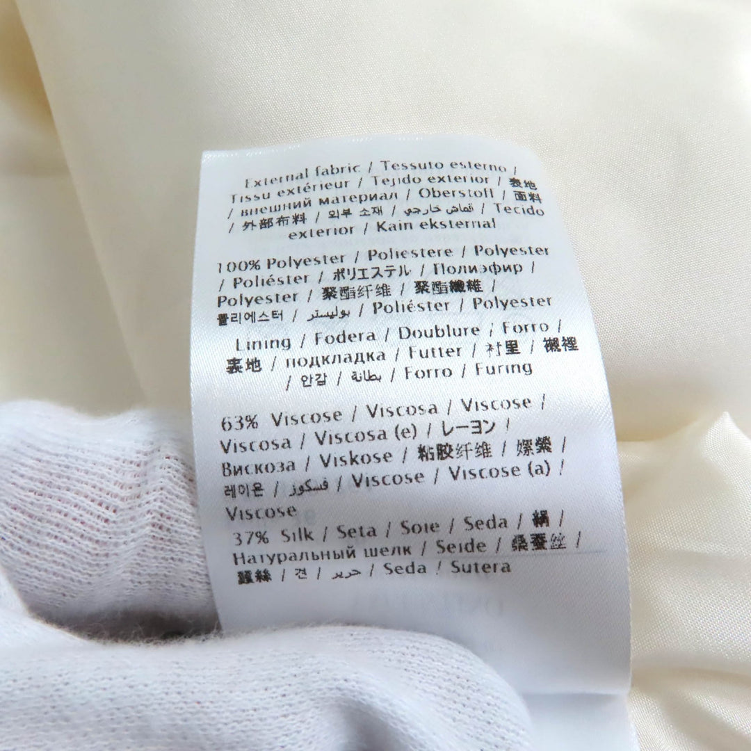 Excellent VALENTINO Tunic Flower motif hooded long sleeve dress Ivory Women 36 WB3AE63067E