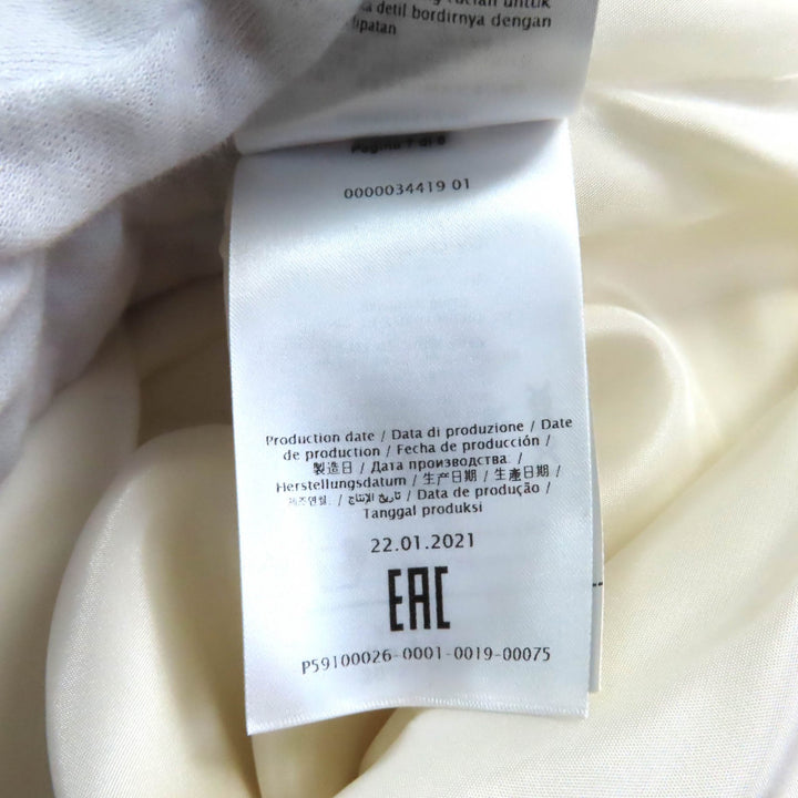 Excellent VALENTINO Tunic Flower motif hooded long sleeve dress Ivory Women 36 WB3AE63067E