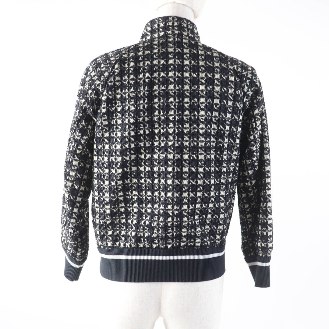 Excellent MONCLER Jacket FIADONE ZIP UP LACE BOMBER JACKET BLOUSE black Nylon Women 1