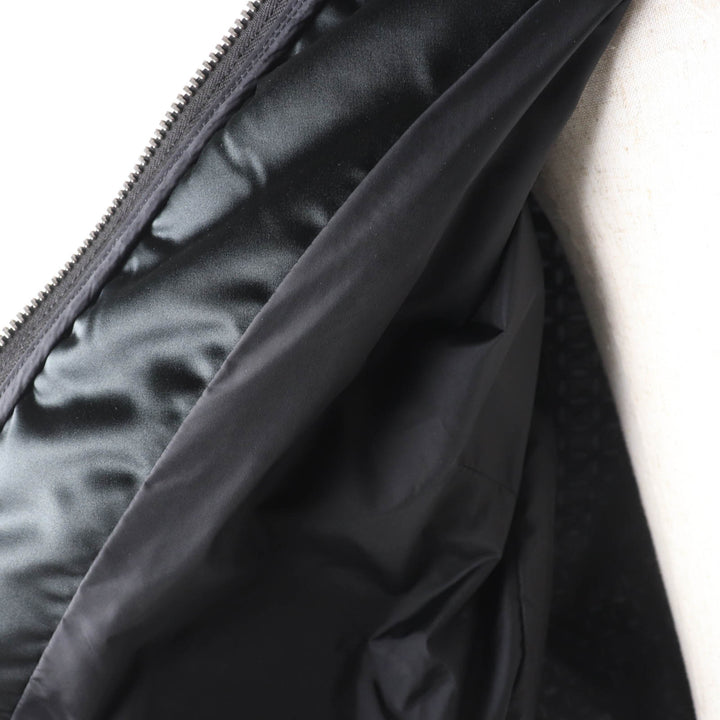 Excellent MONCLER Jacket FIADONE ZIP UP LACE BOMBER JACKET BLOUSE black Nylon Women 1