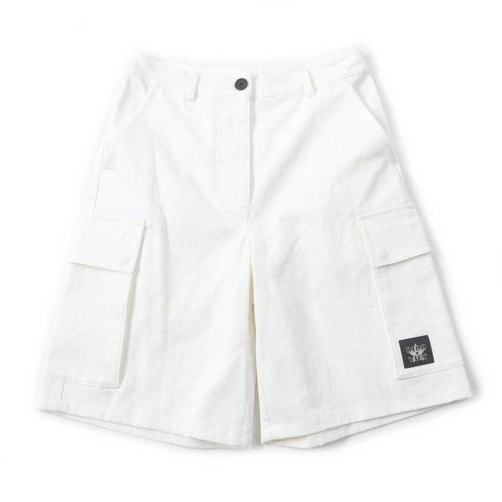 Pristine Christian Dior cargo pants Denim with logo buttons white Women 40