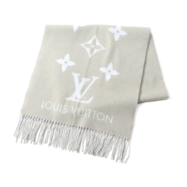 Great LOUIS VUITTON Stall Escalp Reykjavik Gray light blue cashmere M70462