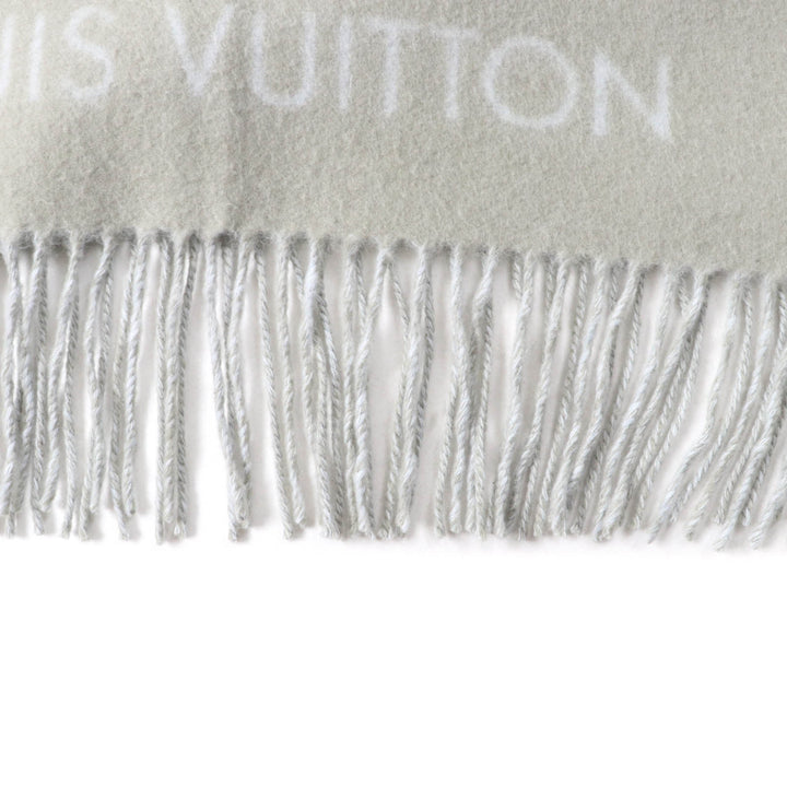 Great LOUIS VUITTON Stall Escalp Reykjavik Gray light blue cashmere M70462