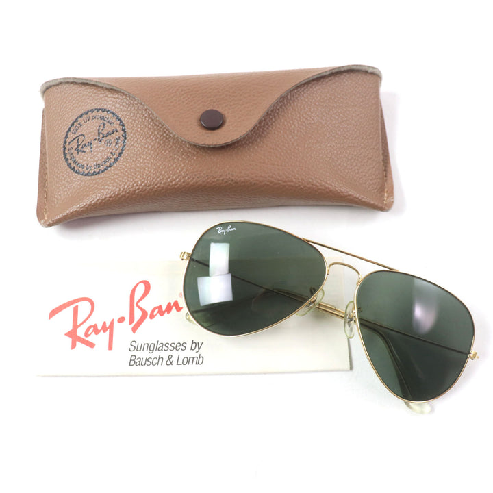 Great Ray-Ban sunglasses Aviator Bausch + Lomb Teardrop gold mens RB3025 L0205