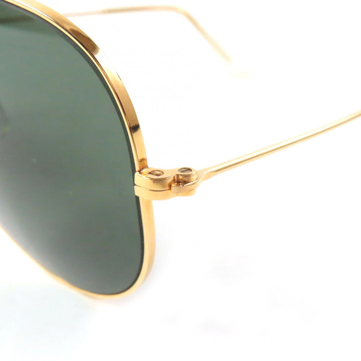 Great Ray-Ban sunglasses Aviator Bausch + Lomb Teardrop gold mens RB3025 L0205