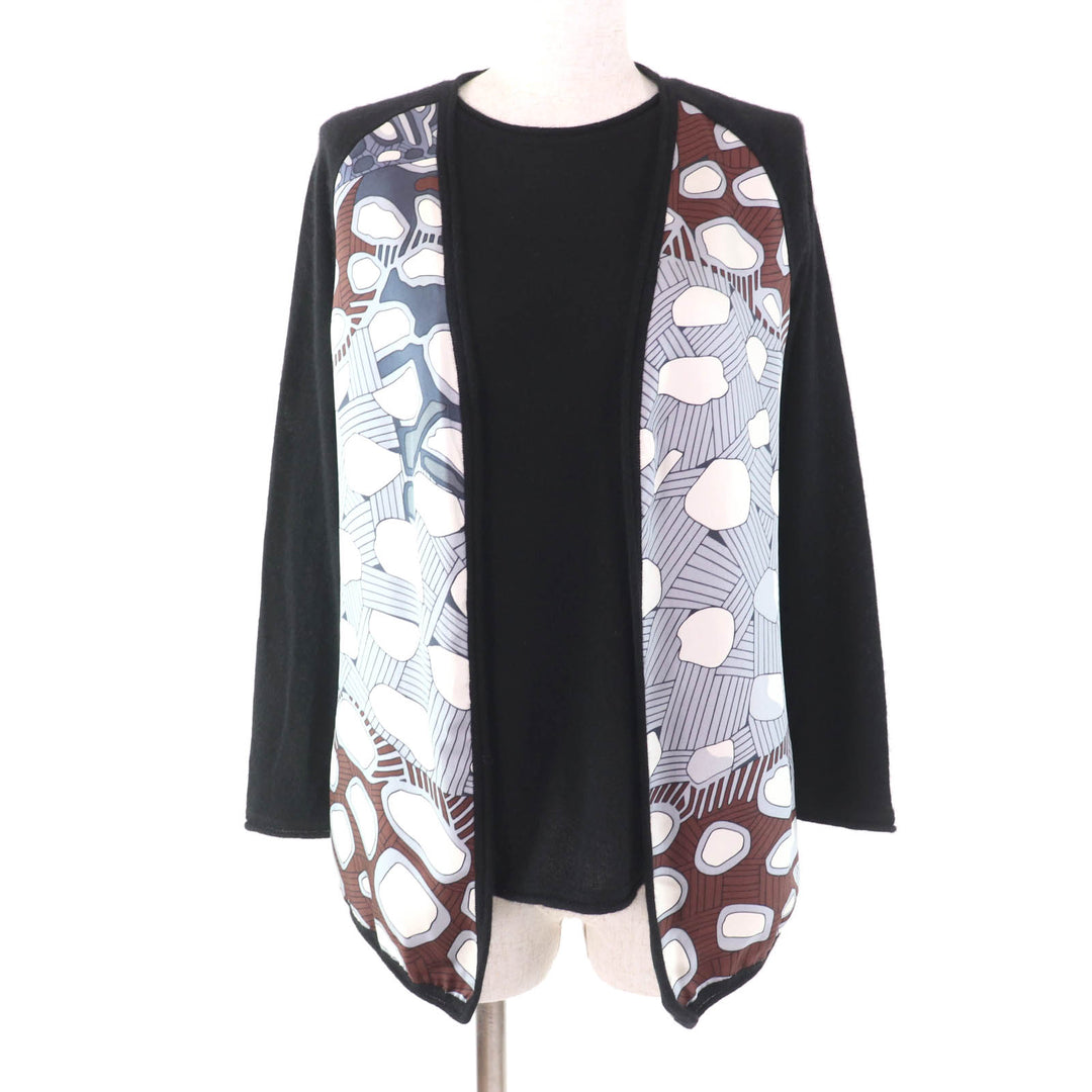 Great HERMES ensemble Margiela period cardigan + sleeveless black cashmere Women XS