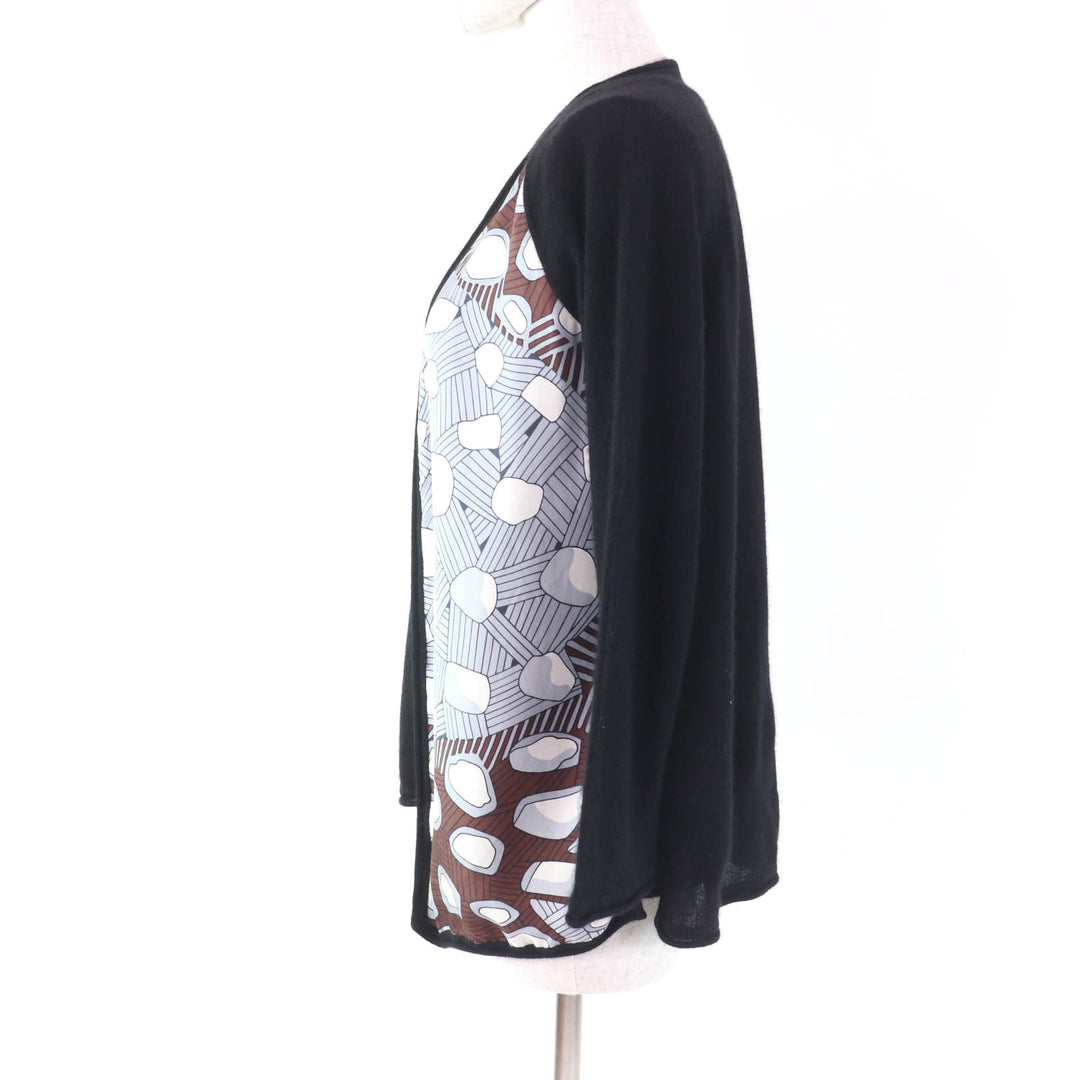 Great HERMES ensemble Margiela period cardigan + sleeveless black cashmere Women XS