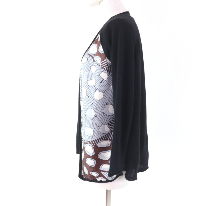 Great HERMES ensemble Margiela period cardigan + sleeveless black cashmere Women XS