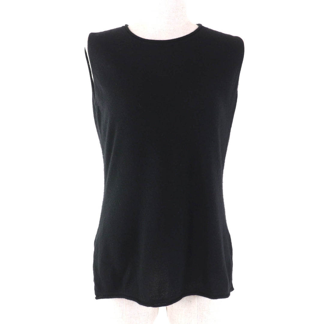 Great HERMES ensemble Margiela period cardigan + sleeveless black cashmere Women XS