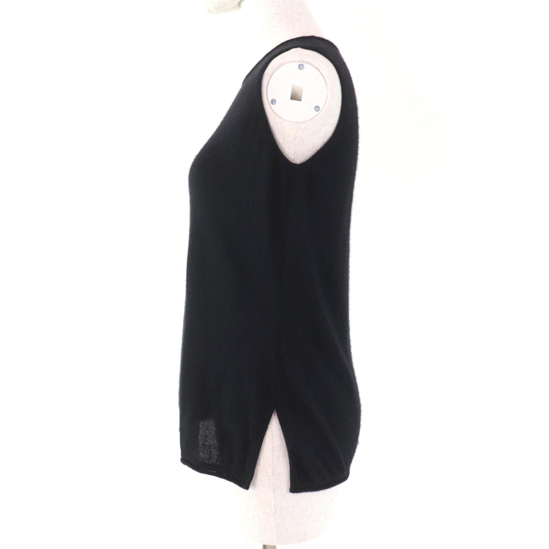 Great HERMES ensemble Margiela period cardigan + sleeveless black cashmere Women XS