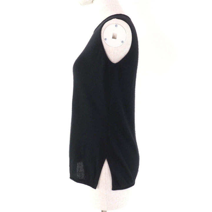 Great HERMES ensemble Margiela period cardigan + sleeveless black cashmere Women XS