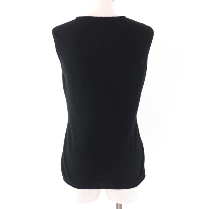 Great HERMES ensemble Margiela period cardigan + sleeveless black cashmere Women XS