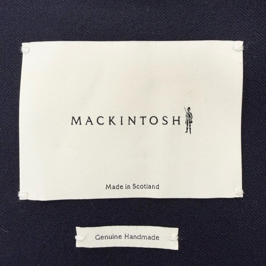 Excellent Mackintosh coat Hooded Rubberized Navy hair mens 44 GR-007/007D FUR-GY