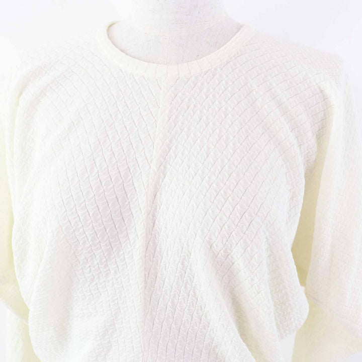 Very Good COMME des GARCONS knit Dolman Sleeve Knit white acetate Women M GB-11019M
