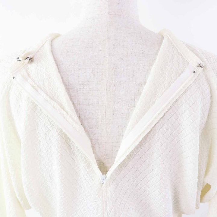 Very Good COMME des GARCONS knit Dolman Sleeve Knit white acetate Women M GB-11019M