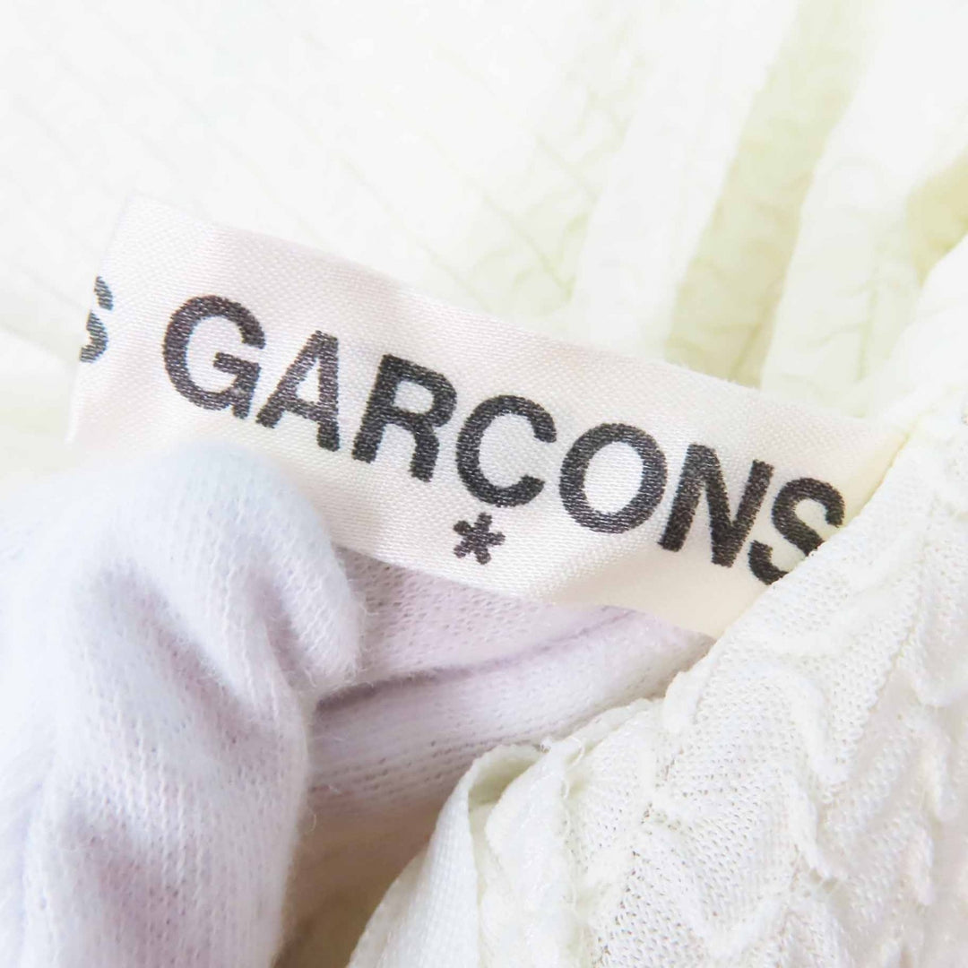 Very Good COMME des GARCONS knit Dolman Sleeve Knit white acetate Women M GB-11019M