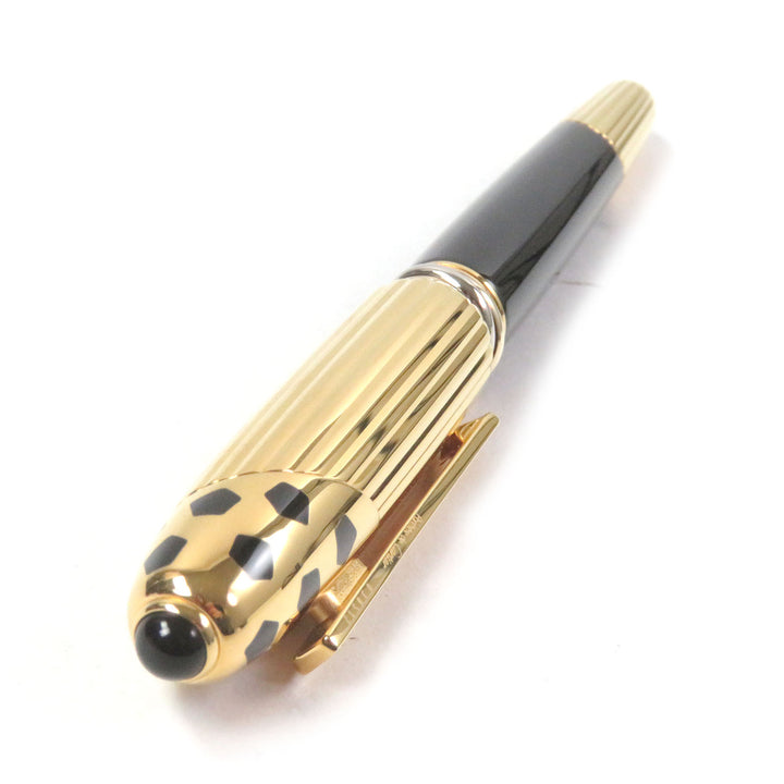 Excellent Cartier fountain pen PANTHERE de Cartier Trinity Black gold 18K mens
