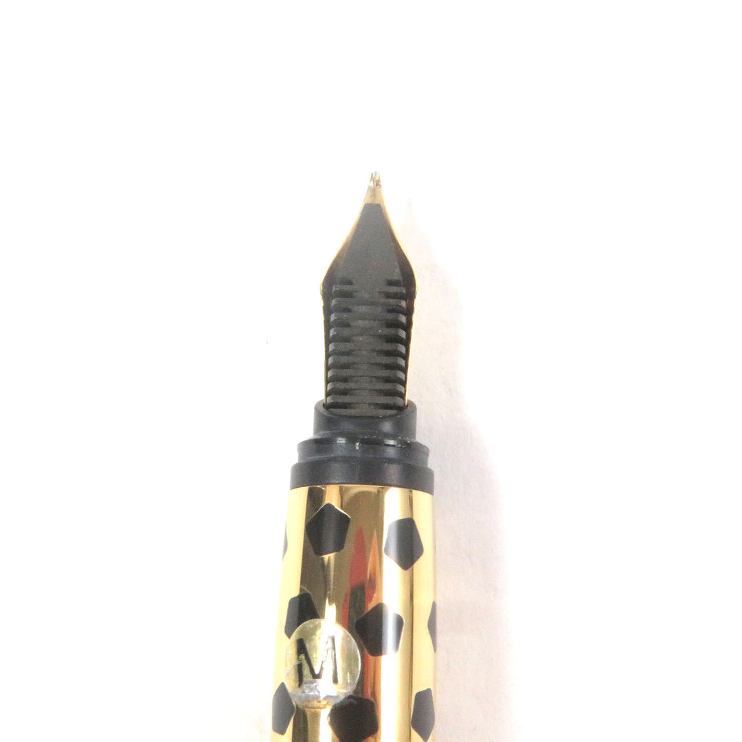 Excellent Cartier fountain pen PANTHERE de Cartier Trinity Black gold 18K mens