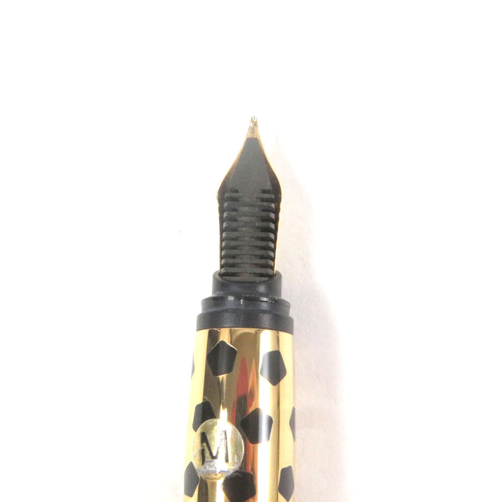 Excellent Cartier fountain pen PANTHERE de Cartier Trinity Black gold 18K mens