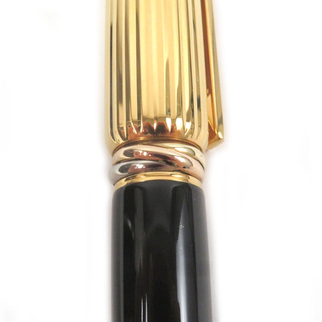 Excellent Cartier fountain pen PANTHERE de Cartier Trinity Black gold 18K mens