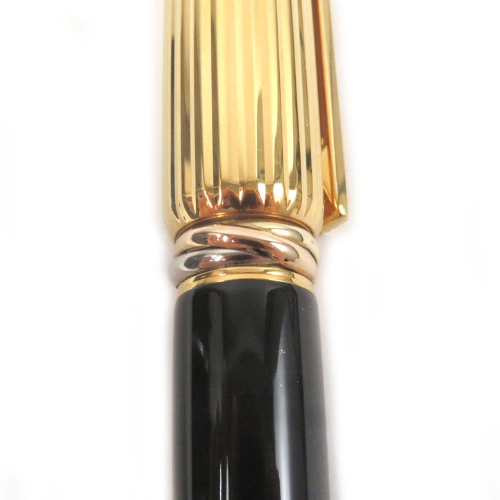 Excellent Cartier fountain pen PANTHERE de Cartier Trinity Black gold 18K mens