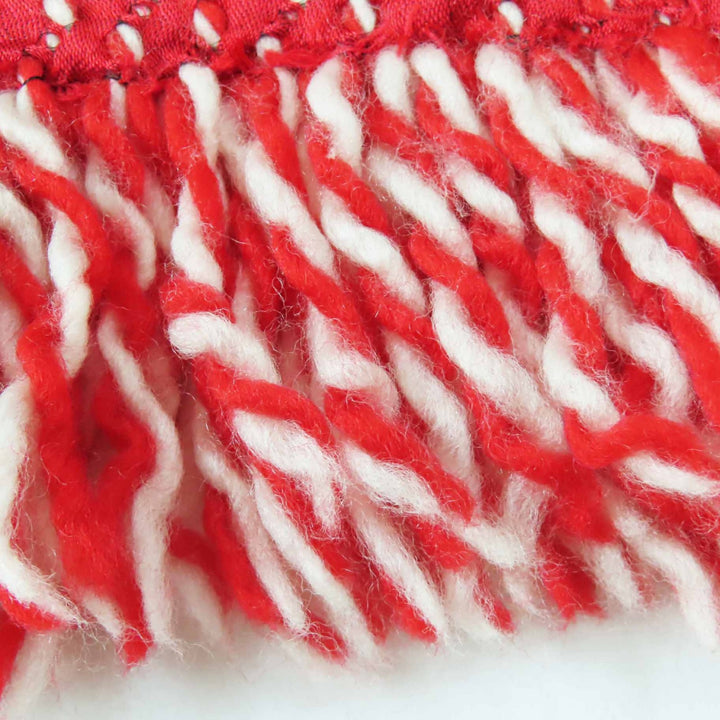 Very Good LOUIS VUITTON Scarf Echarpe Logomania Mix Red white wool Women M70424