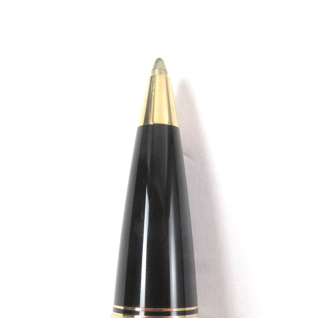 Very Good MONTBLANC Ballpoint pen BOHEME Black Gold Rouge Colored Gemstones mens