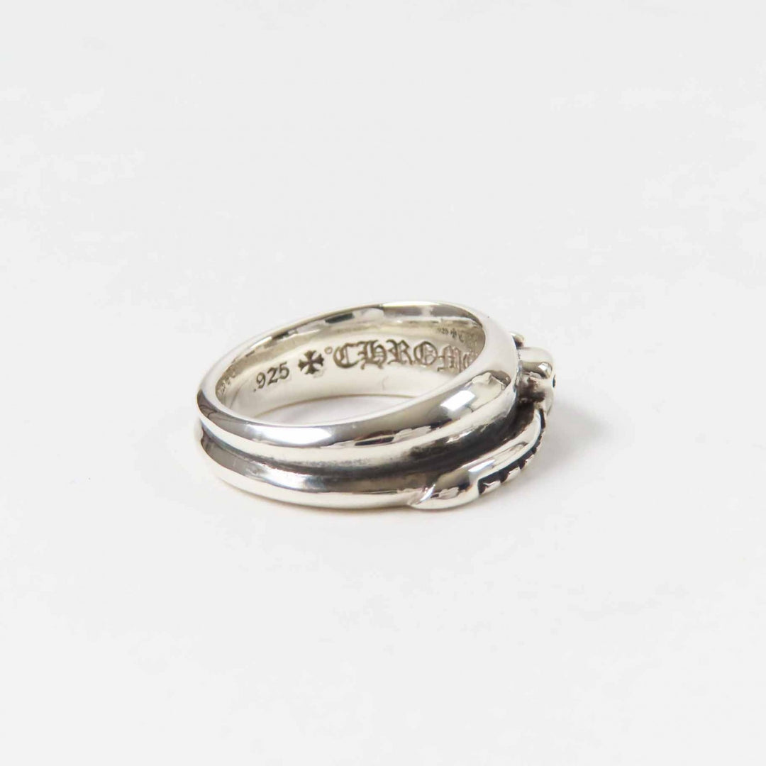 Excellent CHROME HEARTS Ring Half Classic Dagger Ring Silver SV925 Women