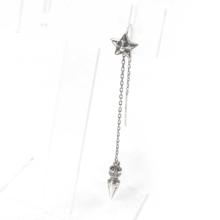 Great CHROME HEARTS Pierce Star Spike Chain Single Ear Silver SV925 mens