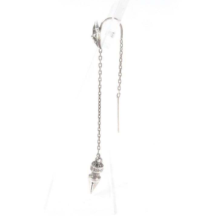 Great CHROME HEARTS Pierce Star Spike Chain Single Ear Silver SV925 mens