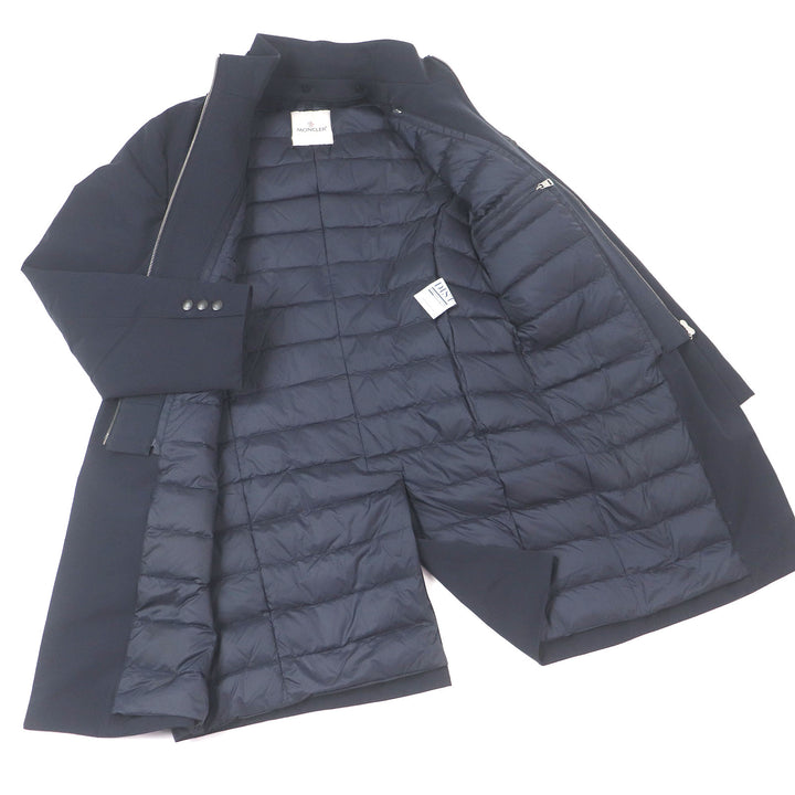 Great MONCLER down coat PALLU GIUBBOTTO Docking Design Navy Nylon mens 1