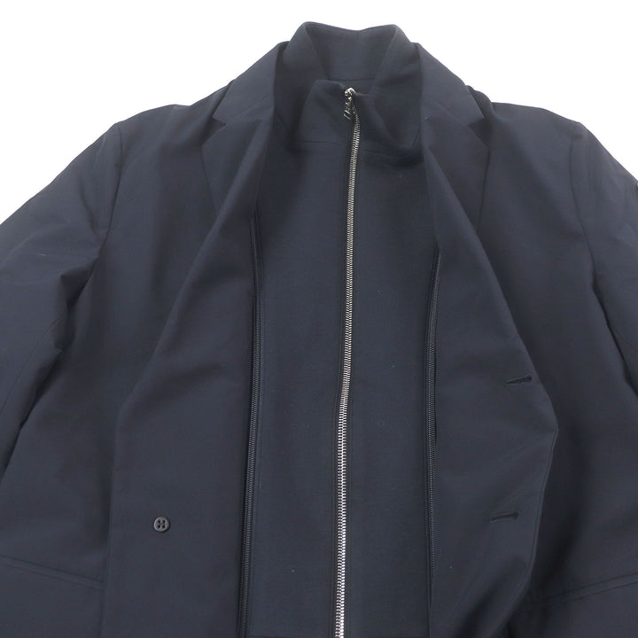 Great MONCLER down coat PALLU GIUBBOTTO Docking Design Navy Nylon mens 1