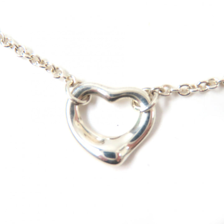 Great TIFFANY&Co. bracelet Open Heart 5P Silver SV925 Women