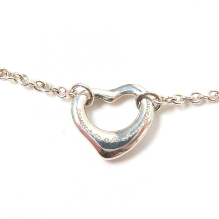 Great TIFFANY&Co. bracelet Open Heart 5P Silver SV925 Women