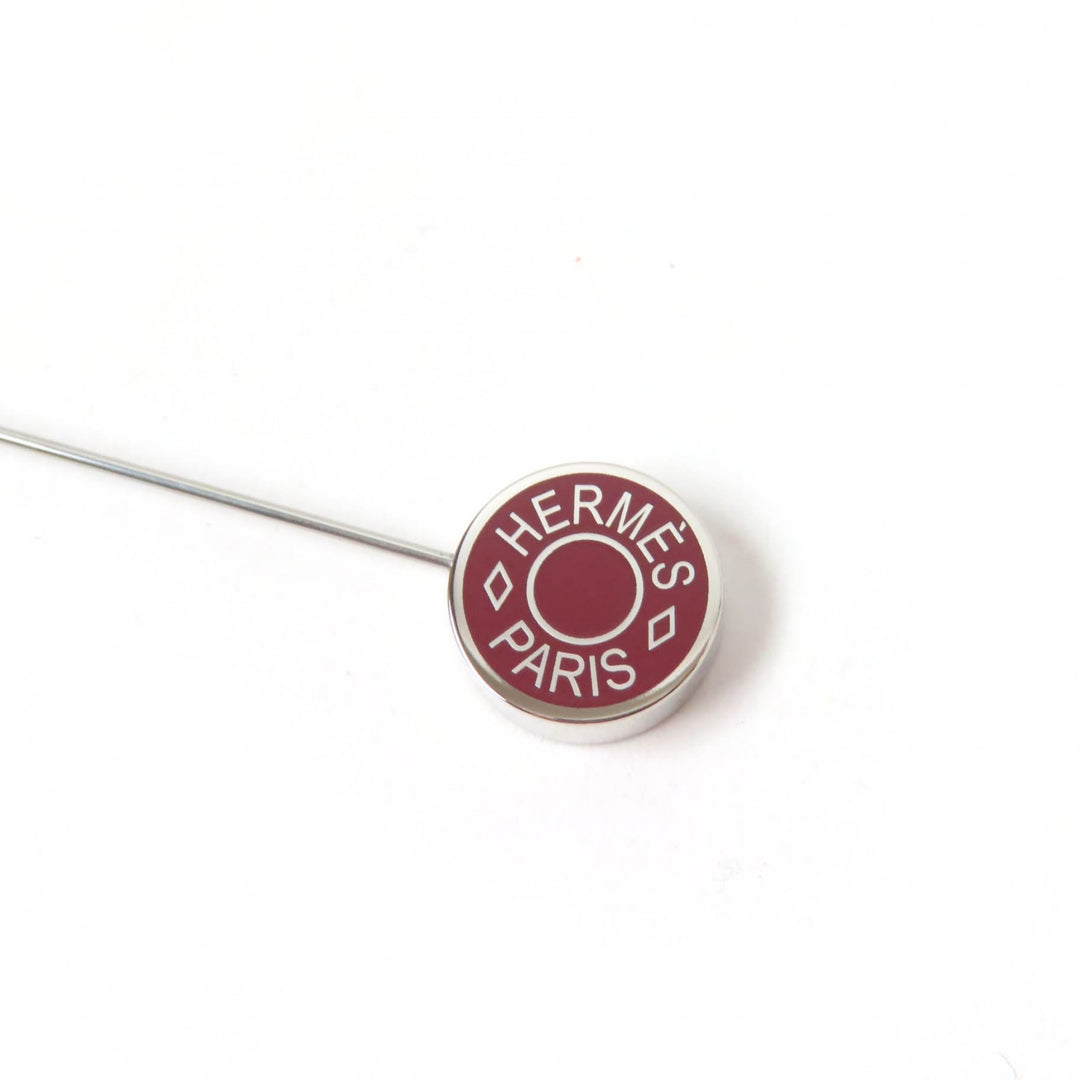 Pristine HERMES Other accessories Serie Pin Brooch Hat Pin Brown Women GD1108