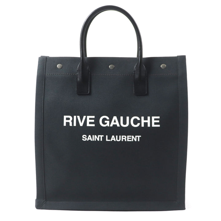 Great SAINT LAURENT PARIS Tote Bag Rive Gauche N/S Dark gray canvas mens 632539