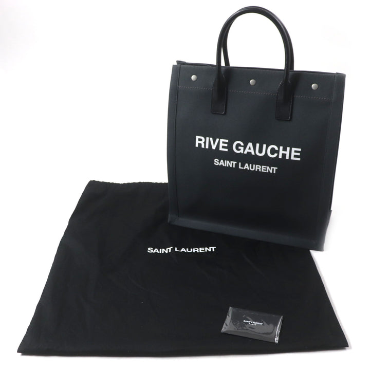 Great SAINT LAURENT PARIS Tote Bag Rive Gauche N/S Dark gray canvas mens 632539