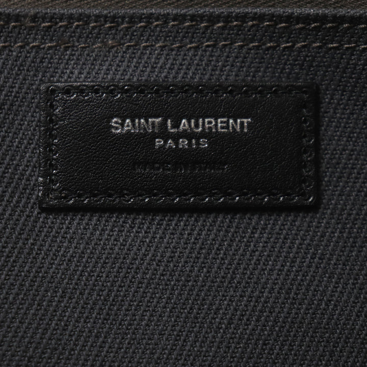 Great SAINT LAURENT PARIS Tote Bag Rive Gauche N/S Dark gray canvas mens 632539