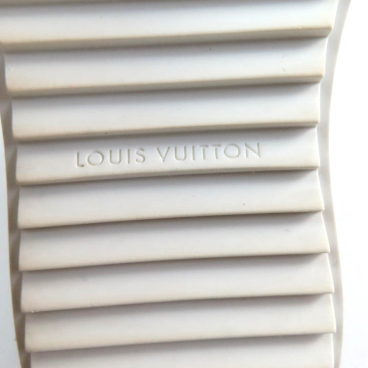 Great LOUIS VUITTON Sneakers timeout line Monogram star Leather White Canvas