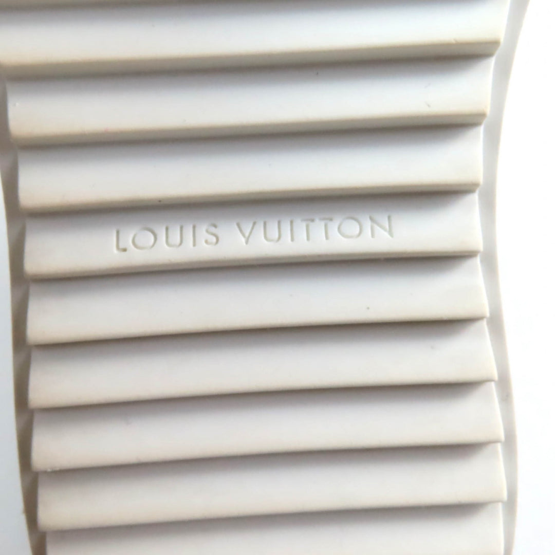 Great LOUIS VUITTON Sneakers timeout line Monogram star Leather White Canvas
