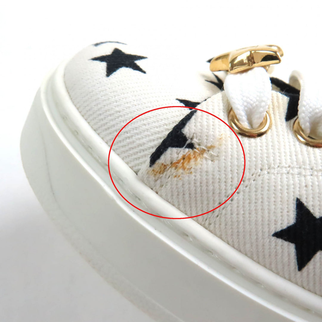 Great LOUIS VUITTON Sneakers timeout line Monogram star Leather White Canvas