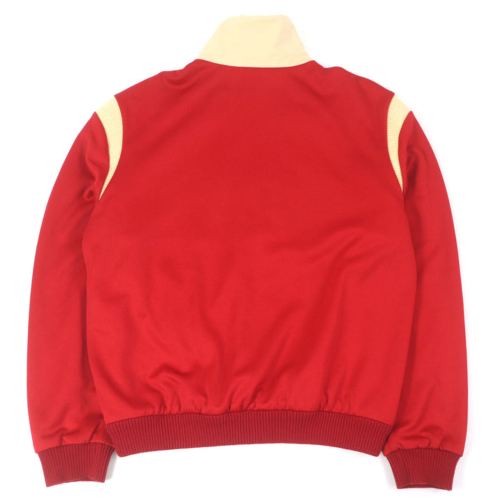 Great GUCCI Jacket Logo patch line design track jacket jersey Red Ivory mens M