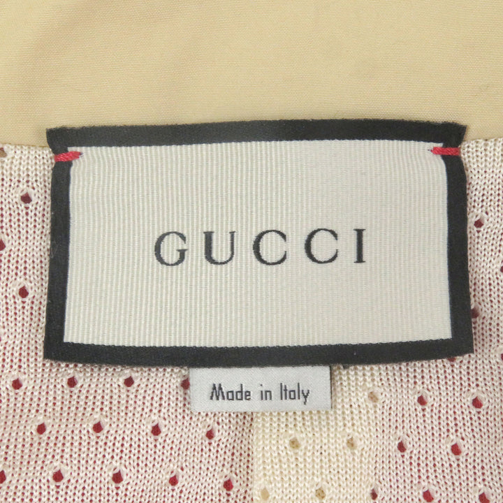Great GUCCI Jacket Logo patch line design track jacket jersey Red Ivory mens M 625287