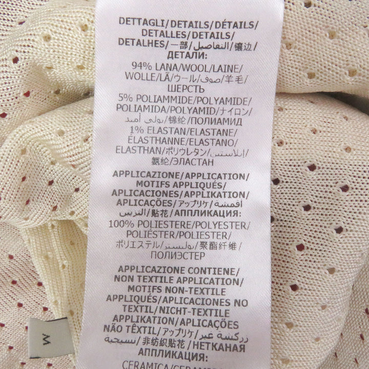 Great GUCCI Jacket Logo patch line design track jacket jersey Red Ivory mens M