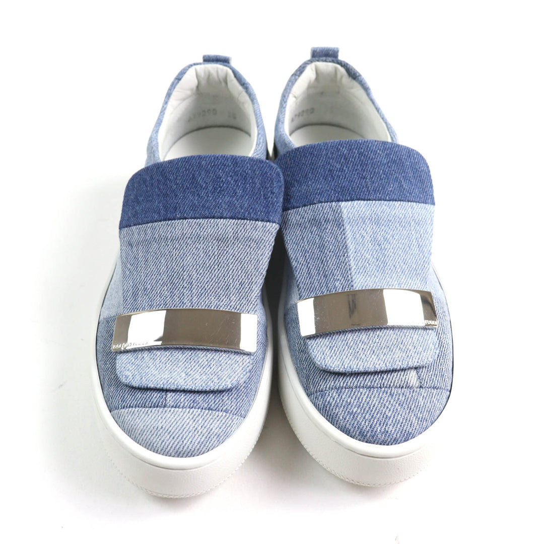 Excellent Sergio Rossi Levis sneakers Indigo denim Women 35